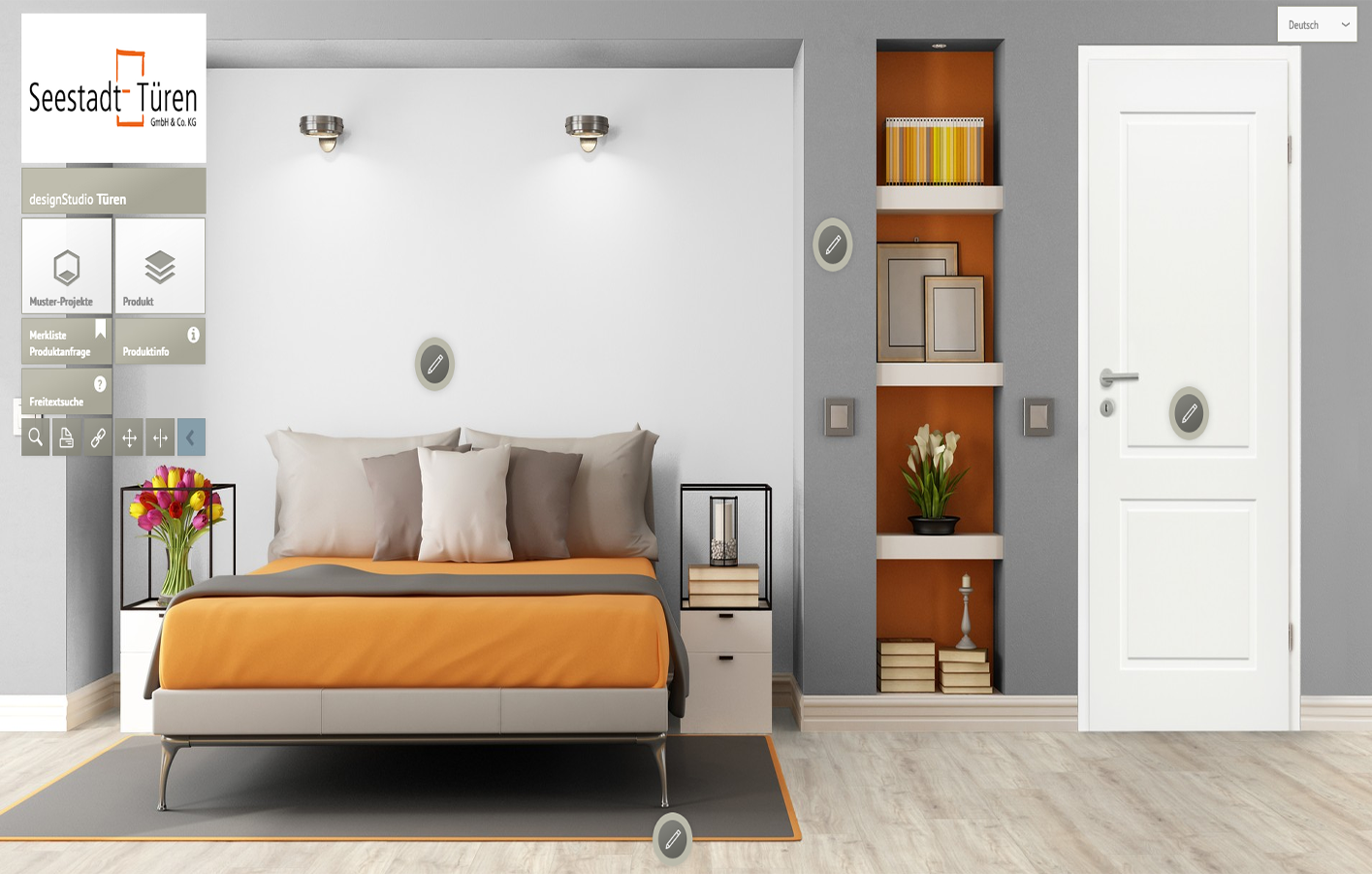 designStudio Türen von Seestadt-Türen in Haltern am See designStudio Türen ein Beispiel in einem Schlafzimmer